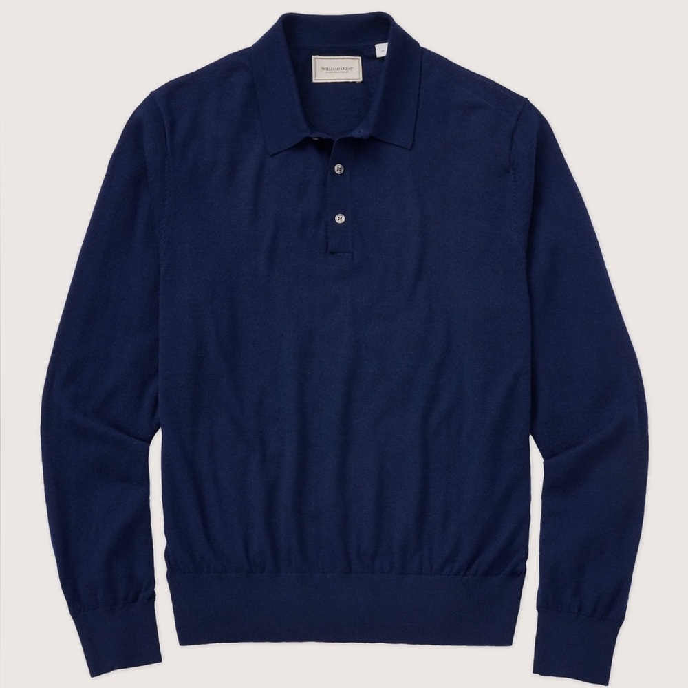 Williams & Kent Merino Wool Polo Sweater